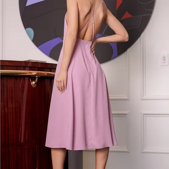 Lulu’s  Remember Me Sweetly Mauve Pink Sleeveless Midi Dress - Picture 5 of 11